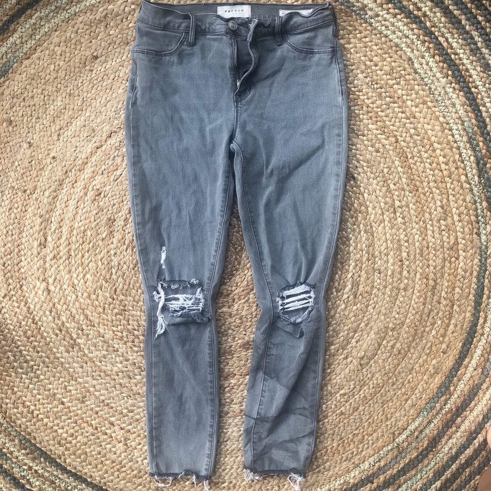 PacSun stretchy grey jeans!